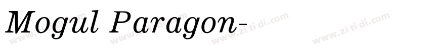 Mogul Paragon字体转换